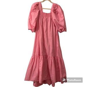 Maxi Pink Cotton Dress